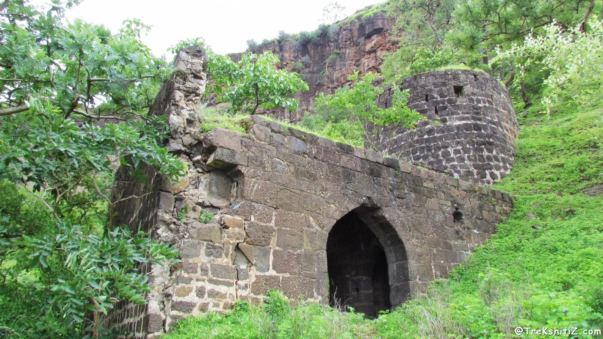 Entrance gate of Kanhergad, Chalisgaon