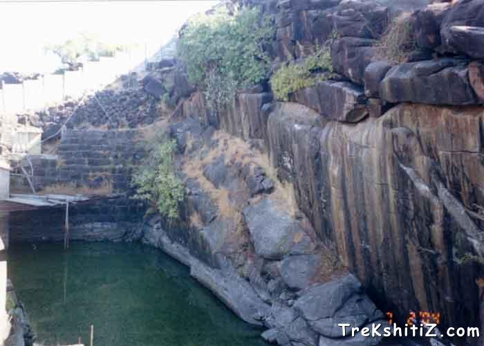 Water reservoir on Khanderi Fort