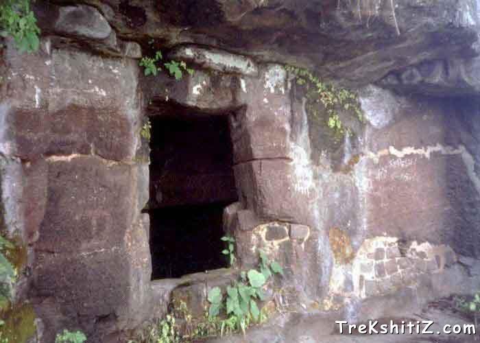 Cave on Tikona fort.